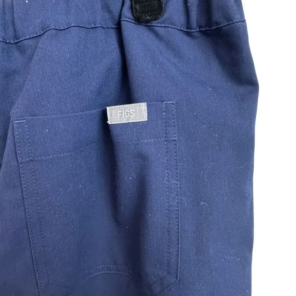Figs Pisco™ Basic Scrub Pants in Navy Large Short